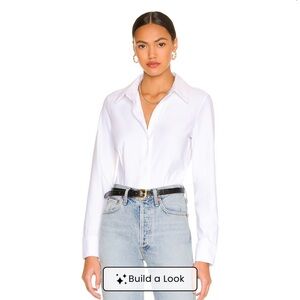 NWT Commando Classic Button Down Bodysuit in White